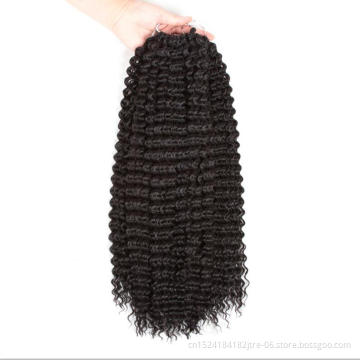 dropshipping 18" 36 strands synthetic bohemian braid crochet braiding hair, bohemian deep twist crochet hair for young women
